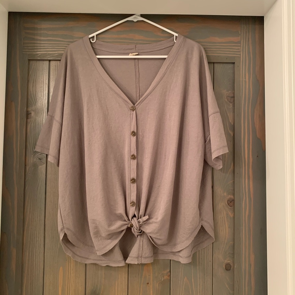 Gray blouse